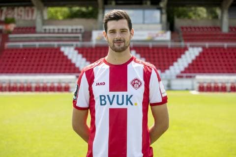 Luca Pfeiffer, FC Würzburger Kickers, 3 League, portrait date 2019 2020, Copyright: HMBxMedia xHeikoxBecker