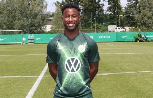 VfL Team Portraits John Yeboah VfL Wolfsburg, 1 BL, PortraÌˆttermin 2019 2020, Wolfsburg