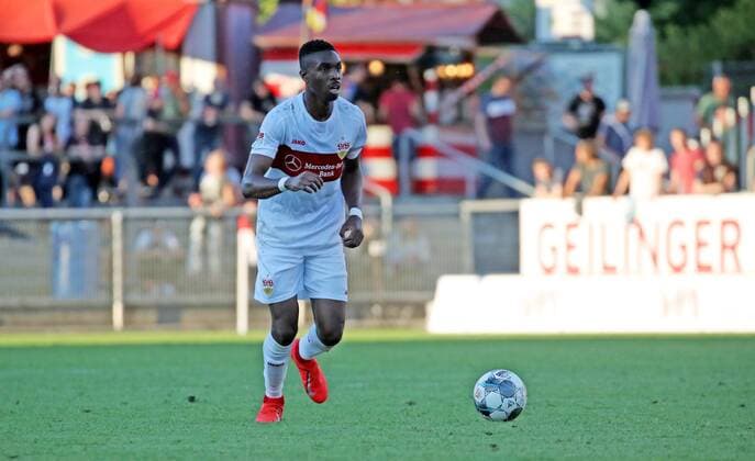 FC Winterthur VfB Stuttgart Switzerland, Winterthur, 10 07 2019, Football, 2 Bundesliga, Season 2019 2020, Test match, Winterthur VfB Stuttgart Maxime Awoudja VfB Stuttgart