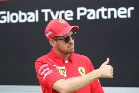 Photo4 LaPresse 11 07 2019 Silverstone, England Grand Prix Formula One England 2019 In the pic: Sebastian Vettel (GER) Scuderia Ferrari SF90  Copyright: xPhoto4 LaPressex
