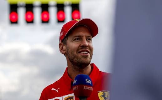 Sport Bilder des Tages Motorsports: FIA Formula One World Championship, WM, Weltmeisterschaft 2019, Grand Prix of Great Britain, 5 Sebastian Vettel (GER, Scuderia Ferrari Mission Winnow), Silverstone Great Britain