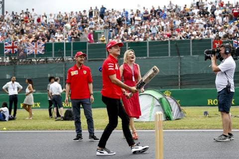 Motorsports: FIA Formula One World Championship, WM, Weltmeisterschaft 2019, Grand Prix of Great Britain, 16 Charles Leclerc (MCO, Scuderia Ferrari Mission Winnow), 5 Sebastian Vettel (GER, Scuderia Ferrari Mission Winnow), Silverstone Great Britain