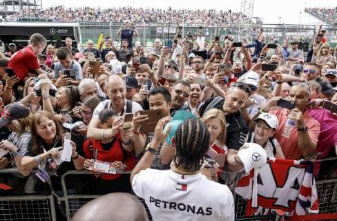 Motorsports: FIA Formula One World Championship, WM, Weltmeisterschaft 2019, Grand Prix of Great Britain, 44 Lewis Hamilton (GBR, Mercedes AMG Petronas Motorsport), Silverstone Great Britain