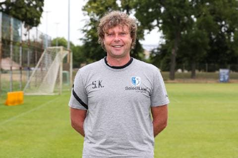 Coach Stefan Krämer 1 FC Magdeburg 3 League PortraÌˆttermin 2019 2020 official photo opportunity 1 FC Magdeburg on the training ground at the MDCC Arena in Magdeburg Portrait, Portrait, Germany, Football, Man, Men, GER, 11 07 2019