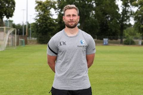 Videoanalyst Kevin Waliczek 1 FC Magdeburg 3 League PortraÌˆttermin 2019 2020 official photo opportunity 1 FC Magdeburg on the training ground at the MDCC Arena in Magdeburg Portrait, Portrait, Germany, Football, Man, Men, GER, 11 07 2019