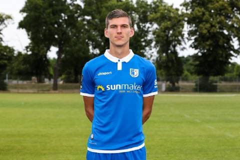 Brian Koglin 1 FC Magdeburg 3 League PortraÌˆttermin 2019 2020 official photo opportunity 1 FC Magdeburg on the training ground at the MDCC Arena in Magdeburg Portrait, Portrait, Germany, Football, Man, Men, GER, 11 07 2019