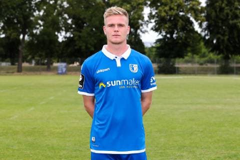 Thore Jacobsen 1 FC Magdeburg 3 League PortraÌˆttermin 2019 2020 official photo opportunity 1 FC Magdeburg on the training ground at the MDCC Arena in Magdeburg Portrait, Portrait, Germany, Football, Man, Men, GER, 11 07 2019