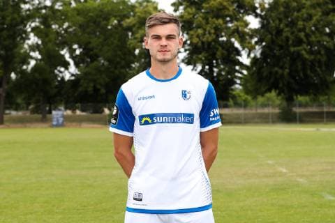 Goalkeeper Morten Behrens 1 FC Magdeburg 3 League PortraÌˆttermin 2019 2020 official photo opportunity 1 FC Magdeburg on the training ground at the MDCC Arena in Magdeburg Portrait, Portrait, Germany, Football, Man, Men, GER, 11 07 2019