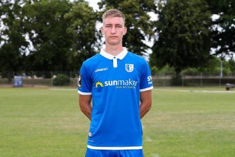 Pascal Schmedemann 1 FC Magdeburg 3 League PortraÌˆttermin 2019 2020 official photo opportunity 1 FC Magdeburg on the training ground at the MDCC Arena in Magdeburg Portrait, Portrait, Germany, Football, Man, Men, GER, 11 07 2019