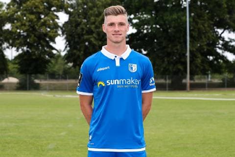 Philipp Harant 1 FC Magdeburg 3 League PortraÌˆttermin 2019 2020 official photo opportunity 1 FC Magdeburg on the training ground at the MDCC Arena in Magdeburg Portrait, Portrait, Germany, Football, Man, Men, GER, 11 07 2019