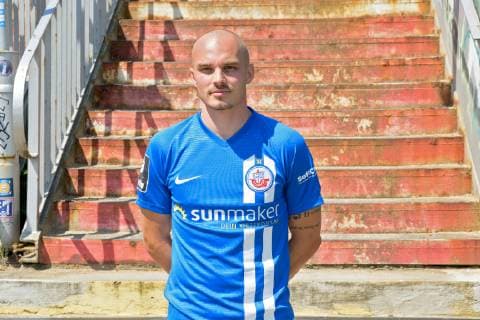 Korbinian Vollmann FC Hansa Rostock 3 Bundesliga, Portrait date 2019 2020, 11 07 2019 FC Hansa Rostock, 3 League, Portrait date 2019 2020, 11 07 2019 Rostock Copyright: xEIBNERx EP_eer