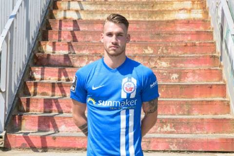 Jonas Hildebrandt FC Hansa Rostock 3 Bundesliga, Portrait date 2019 2020, 11 07 2019 FC Hansa Rostock, 3 League, Portrait date 2019 2020, 11 07 2019 Rostock Copyright: xEIBNERx EP_eer