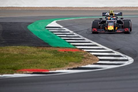 12th June 2019, Silverstone, Northampton, England; F1 Grand Prix of Great Britain, Practice sessions; Pierre Gasly driving his Aston Martin Red Bull Racing RB15 was fastest in first practice  ActionPlus12153052 TimxWilliams