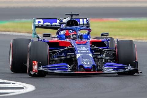 12th June 2019, Silverstone, Northampton, England; F1 Grand Prix of Great Britain, Practice sessions; Daniil Kvyat driving his Red Bull Toro Rosso Honda STR14  ActionPlus12153056 TimxWilliams