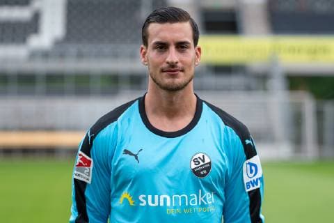 Rick Wulle Goalkeeper SV Sandhausen 2 Bundesliga, portrait date 2019 2020 xozx
