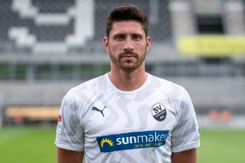 Tim Kister SV Sandhausen 2 Bundesliga, portrait date 2019 2020 xozx