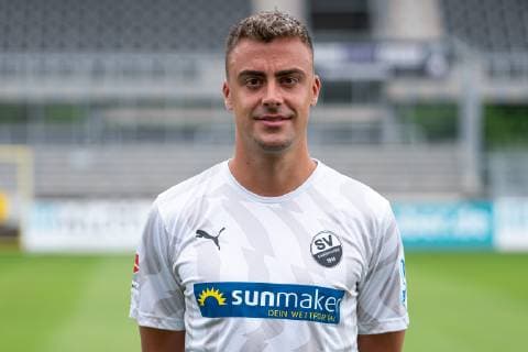 Philipp Förster SV Sandhausen 2 Bundesliga, portrait date 2019 2020 xozx