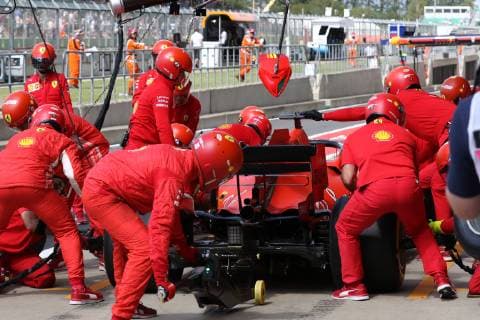 Photo4 LaPresse 12 07 2019 Silverstone, England Grand Prix Formula One England 2019 In the pic: free practice 2, Sebastian Vettel (GER) Scuderia Ferrari SF90  Copyright: xPhoto4 LaPressex