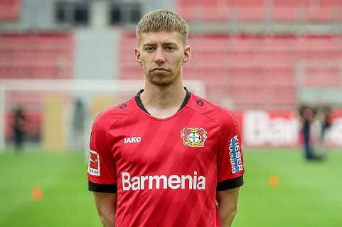 Mitchell Weiser Bayer 04 Leverkusen 1 BL, portrait date 2019 2020
