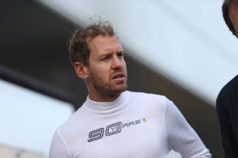 Photo4 LaPresse 12 07 2019 Silverstone, England Grand Prix Formula One England 2019 In the pic: free practice 2, Sebastian Vettel (GER) Scuderia Ferrari SF90  Copyright: xPhoto4 LaPressex