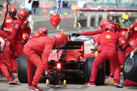 Photo4 LaPresse 12 07 2019 Silverstone, England Grand Prix Formula One England 2019 In the pic: free practice 2, Sebastian Vettel (GER) Scuderia Ferrari SF90  Copyright: xPhoto4 LaPressex