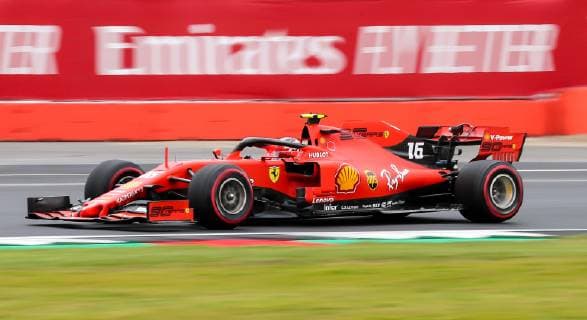 13th July 2019, Silverstone Circuit. Northampton, England; FIA Formula 1 Grand Prix of Britain, Qualification Day; Charles Leclerc driving his Scuderia Ferrari Mission Winnow SF90 was fastest in the final practice session  ActionPlus12153310 TimxWilliams