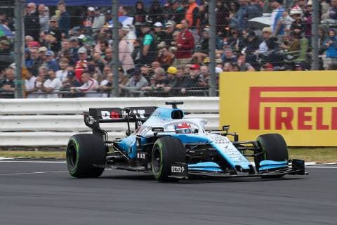 13th July 2019, Silverstone Circuit. Northampton, England; FIA Formula 1 Grand Prix of Britain, Qualification Day; George Russell driving his ROKiT Williams Racing FW42  ActionPlus12153286 TimxWilliams