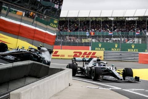 Sport Bilder des Tages Motorsports: FIA Formula One World Championship, WM, Weltmeisterschaft 2019, Grand Prix of Great Britain, 77 Valtteri Bottas (FIN, Mercedes AMG Petronas Motorsport), Silverstone Great Britain