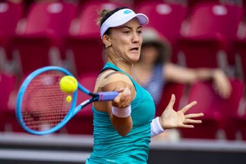 190713 Danka Kovinic, Montenegro, during final match in tennis by Swedish open on July 13, 2019 in Bastad,  Copyright: NICLASxJÖNSSON ST190713AAB0M