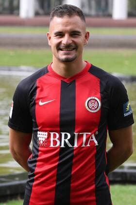 11 07 2019, xjhx, Football 2 Bundesliga, SV Wehen Wiesbaden Team photo Portrait date Photo date 2019 2020 emspor, v l Sebastian Mrowca DFL DFL REGULATIONS PROHIBIT ANY USE OF PHOTOGRAPHS as IMAGE SEQUENCES and or QUASI VIDEO Wiesbaden