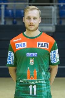 14 07 2019, xtgx, Handball Liqui Moli Bundesliga, SC Magdeburg Photography emspor, v l Daniel Pettersson Portrait, Portrait, Single picture GETEC Arena