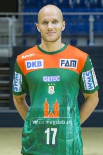 14 07 2019, xtgx, Handball Liqui Moli Bundesliga, SC Magdeburg Photography emspor, v l Tim Hornke Portrait, Portraet, Single picture GETEC Arena