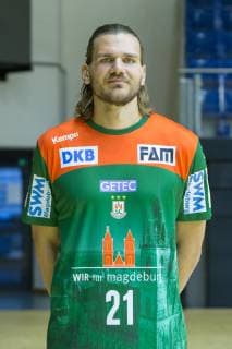 14 07 2019, xtgx, Handball Liqui Moli Bundesliga, SC Magdeburg Photography emspor, v l Erik Schmidt Portrait, Portraet, Single picture GETEC Arena