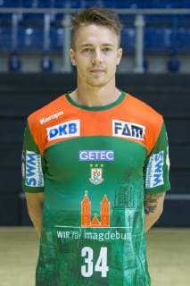14 07 2019, xtgx, Handball Liqui Moli Bundesliga, SC Magdeburg Photography emspor, v l Michael Damgaard Portrait, Portrait, Single picture GETEC Arena