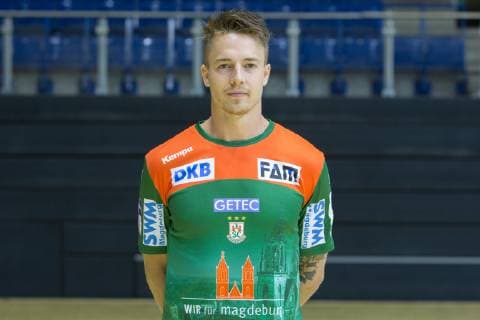 14 07 2019, xtgx, Handball Liqui Moli Bundesliga, SC Magdeburg Photography emspor, v l Michael Damgaard Portrait, Portrait, Single picture GETEC Arena