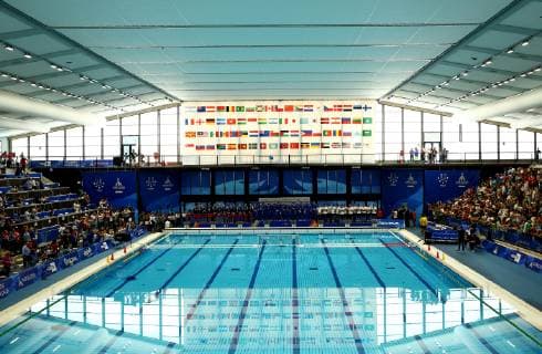 July 14, 2019 - Naples, Italy - The Napoli 2019 Summer Universiade men s waterpolo final awards ceremony at the Scandone swimming pool of Naples, Italy on July 14, 2019. Men s waterpolo finals - Napoli 2019 Summer Universiade  - ZUMAn230 20190714_zaa_n230_063 Copyright: xMatteoxCiambellix