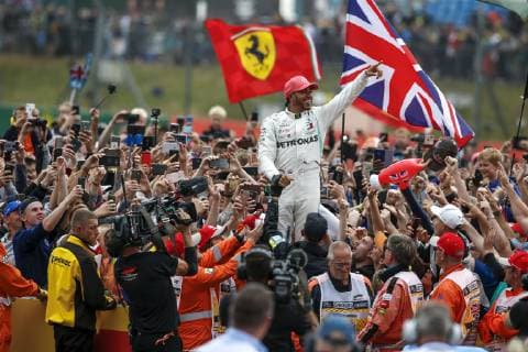 Motorsports: FIA Formula One World Championship, WM, Weltmeisterschaft 2019, Grand Prix of Great Britain, 44 Lewis Hamilton (GBR, Mercedes AMG Petronas Motorsport), Silverstone Great Britain
