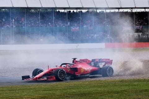 VETTEL Sebastian F1 Team Scuderia Ferrari Crash with VERSTAPPEN Max Formula 1 GP 2019 Silverstone on 14 07 2019 at Silverstone