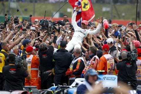 Motorsports: FIA Formula One World Championship, WM, Weltmeisterschaft 2019, Grand Prix of Great Britain, 44 Lewis Hamilton (GBR, Mercedes AMG Petronas Motorsport), Silverstone Great Britain