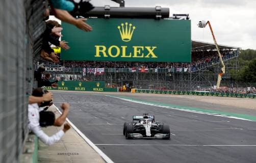 Motorsports: FIA Formula One World Championship, WM, Weltmeisterschaft 2019, Grand Prix of Great Britain, 44 Lewis Hamilton (GBR, Mercedes AMG Petronas Motorsport), Silverstone Great Britain
