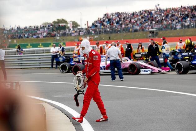 Motorsports: FIA Formula One World Championship, WM, Weltmeisterschaft 2019, Grand Prix of Great Britain, 5 Sebastian Vettel (GER, Scuderia Ferrari Mission Winnow), Silverstone Great Britain