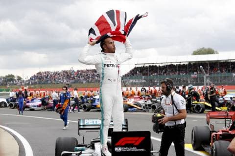 Motorsports: FIA Formula One World Championship, WM, Weltmeisterschaft 2019, Grand Prix of Great Britain, 44 Lewis Hamilton (GBR, Mercedes AMG Petronas Motorsport), Silverstone Great Britain