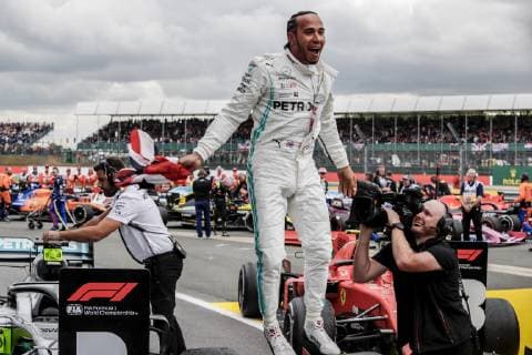 Motorsports: FIA Formula One World Championship, WM, Weltmeisterschaft 2019, Grand Prix of Great Britain, 44 Lewis Hamilton (GBR, Mercedes AMG Petronas Motorsport), Silverstone Great Britain