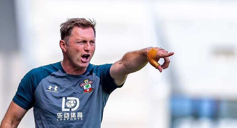 14 07 2019, Cashpoint Arena, Altach, AUT, Test match, Cashpoint SCR Altach vs. Southampton, in picture coach Ralph Hasenhuettl FC Southampton during a test match for the upcoming Season between Cashpoint SCR Altach and Southampton at the Cashpoint Arena in Altach, Austria on 2019 07 14 Altach  EX_RIN