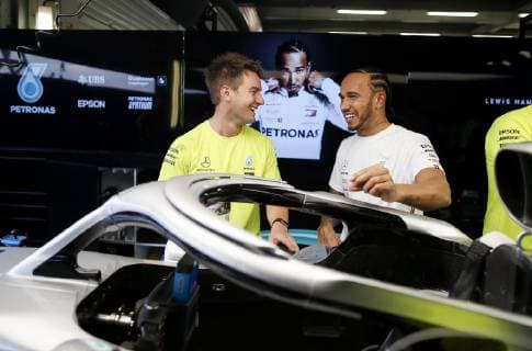 Motorsports: FIA Formula One World Championship, WM, Weltmeisterschaft 2019, Grand Prix of Great Britain, 44 Lewis Hamilton (GBR, Mercedes AMG Petronas Motorsport), Silverstone Great Britain