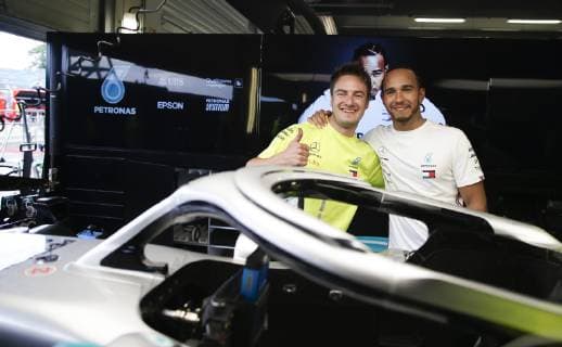Motorsports: FIA Formula One World Championship, WM, Weltmeisterschaft 2019, Grand Prix of Great Britain, 44 Lewis Hamilton (GBR, Mercedes AMG Petronas Motorsport), Silverstone Great Britain