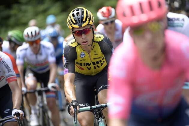 German Tony Martin of Team Jumbo-Visma pictured in action during the ninth stage of the 106th edition of the Tour de France cycling race, from Saint-Etienne to Brioude (170,5 km), Sunday 14 July 2019 in France. This year s Tour de France starts in Brussels and takes place from July 6th to July 28th. YORICKxJANSENS  x05626368x