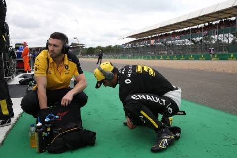Photo4 LaPresse 14 07 2019 Silverstone, England Grand Prix Formula One England 2019 In the pic: starting grid, Daniel Ricciardo (AUS) Renault Sport F1 Team RS19  Copyright: xPhoto4 LaPressex