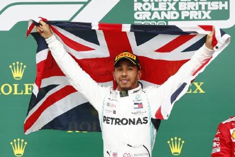 Motorsports: FIA Formula One World Championship, WM, Weltmeisterschaft 2019, Grand Prix of Great Britain, 44 Lewis Hamilton (GBR, Mercedes AMG Petronas Motorsport), Silverstone Great Britain
