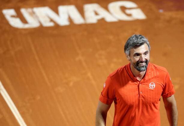Croatia Open Umag Exhibitionist match 13.07.2019., Croatia, Umag - 30. Blue Lagoon Croatia Open Umag 2019. Exhibitionist match, Goran Ivanisevic and Goran Prpic. Goran Ivanisevic  IgorxKralj PIXSELL